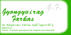 gyongyvirag farkas business card